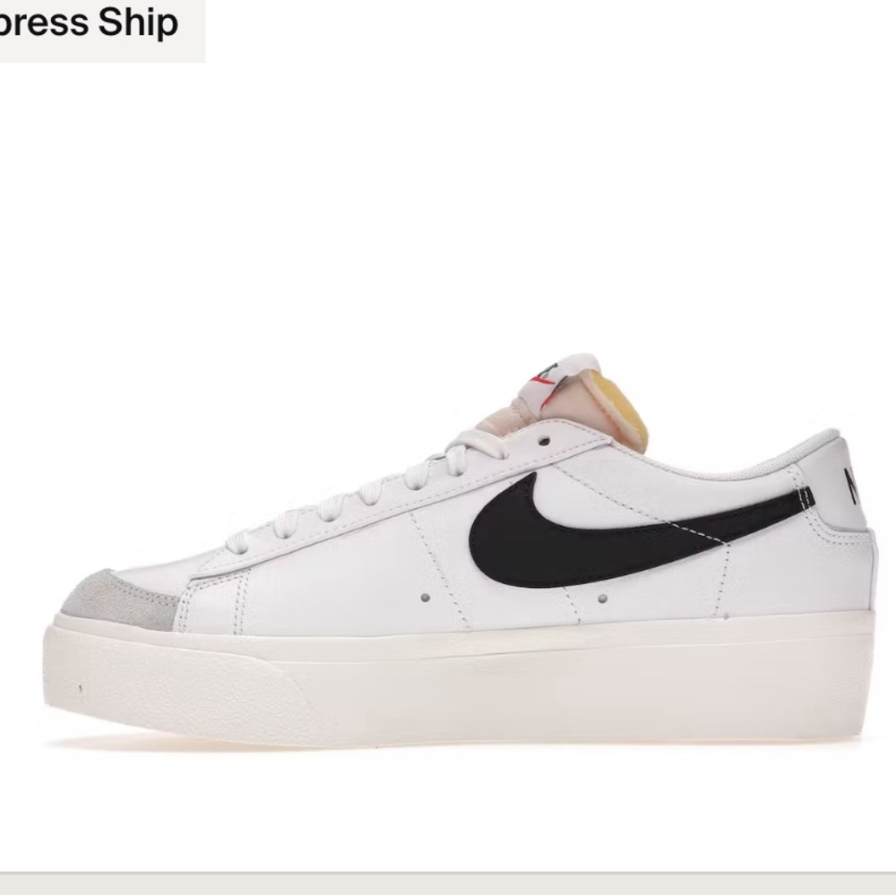 White/Black Nike Blazer Low Platform Women’s Sneakers